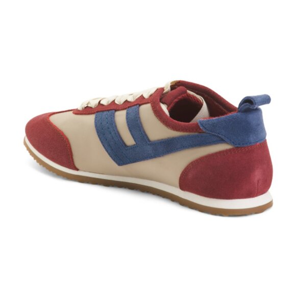 NEW FREE PEOPLE Suede Aces slim Tennis Shoes for women 1025 3m7 - Picture 4 of 11